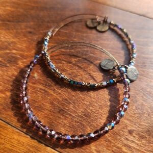 Alex And Ani Purple Bead Bundle (2)